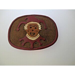 Leather Belt Buckle Clown Juggalo Joker Hand crafted Jester head